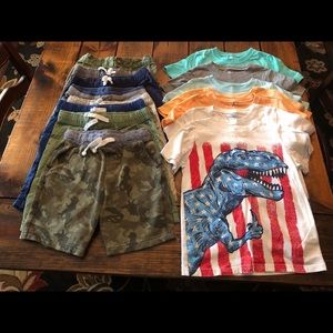 Boys Carter’s Summer Clothing Lot Size 7